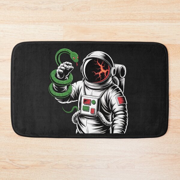 Item preview, Astronaut with Snake – Halloween Neon Space Design designed and sold by ColorSplash123.