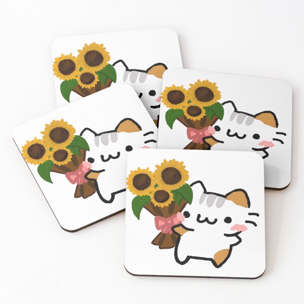 Aperçu de l'œuvre Chaton Bouquet de Tournesols créée et vendue par ZinaDesignsShop.
