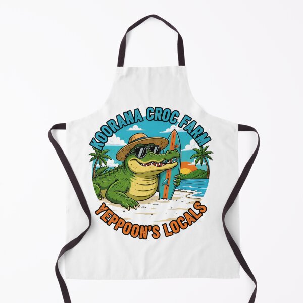 Item preview, Koorana Croc Farm yeppoon – Surfing Crocodile Beach Design designed and sold by Imaginationbeyond.