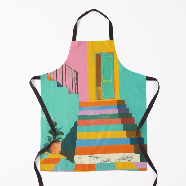Item preview, Colorful Riso Door Illustration designed and sold by ArtHouseNiklas.