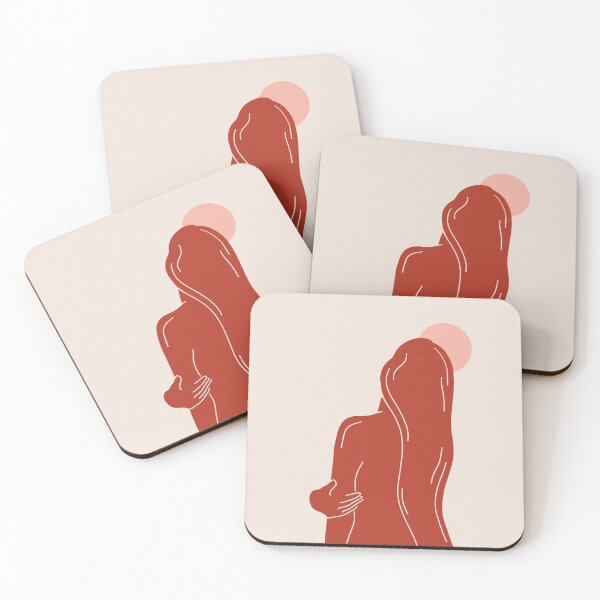 Item preview, Relaxed woman with long hair looking at the moon designed and sold by rhz-roxane.