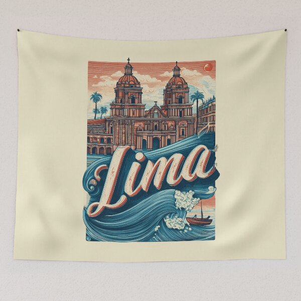 Item preview, Lima – Cathedral & Ocean Waves Design designed and sold by Meiersbeste.