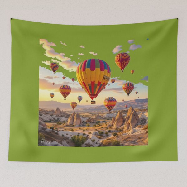 Item preview, Cappadocia Turkey Sunset Valley 3D Sketch ,  designed and sold by PaintMeWorld.