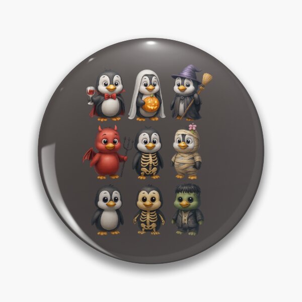 Item preview, Halloween Penguins – 9 Costumes, One Frosty Party. Pingouins d’Halloween – Neuf déguisements, une fête givrée designed and sold by Drawingshirts.