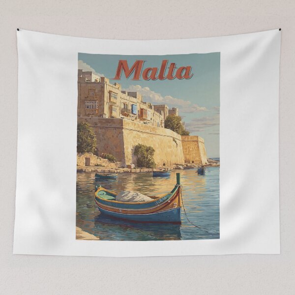 Item preview, Malta – Fortress & Traditional Fishing Boat Design designed and sold by Meiersbeste.