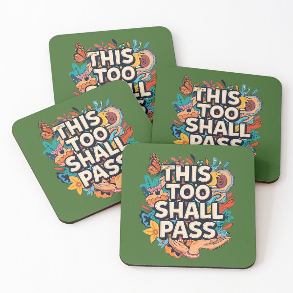 Item preview, This Too Shall Pass - Whimsical Hope Design designed and sold by ZenPaths.