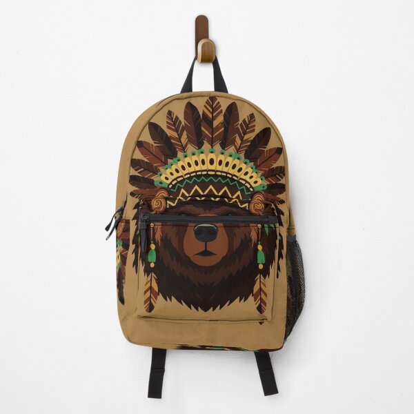 Item preview, Bear with Indian headdress designed and sold by Design4uStudio.