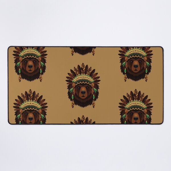 Item preview, Bear with Indian headdress designed and sold by Design4uStudio.