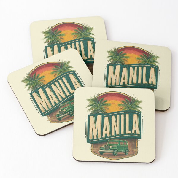 Item preview, Manila – Jeepney & Palm Trees Retro Design designed and sold by Meiersbeste.