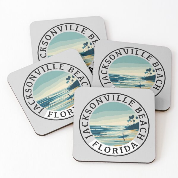 Item preview, Jacksonville Beach - Florida (with Black Lettering) designed and sold by VelvetRoom.