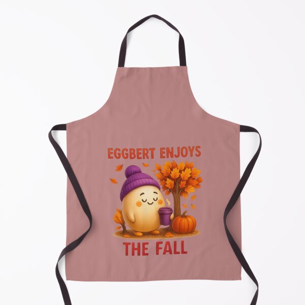 Item preview, Eggbert in Autumn – Cozy Vibes & Falling Leaves Eggbert en automne – Douceur, feuilles et chocolat chaud designed and sold by Drawingshirts.