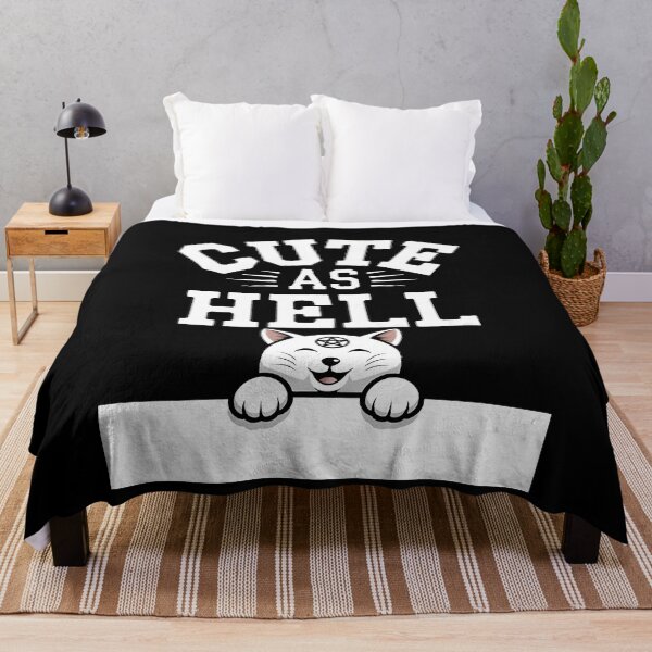 Item preview, Cute As Hell Lucky Cat Design designed and sold by sandrahofer-art.
