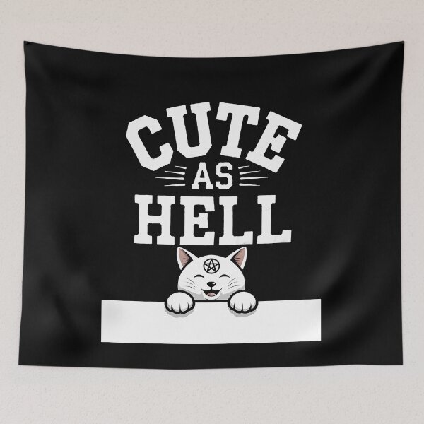Item preview, Cute As Hell Lucky Cat Design designed and sold by sandrahofer-art.