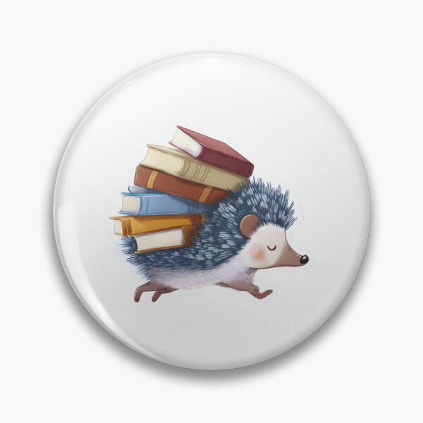 Item preview, Hedgehog and Books designed and sold by NicolasGlowArt.