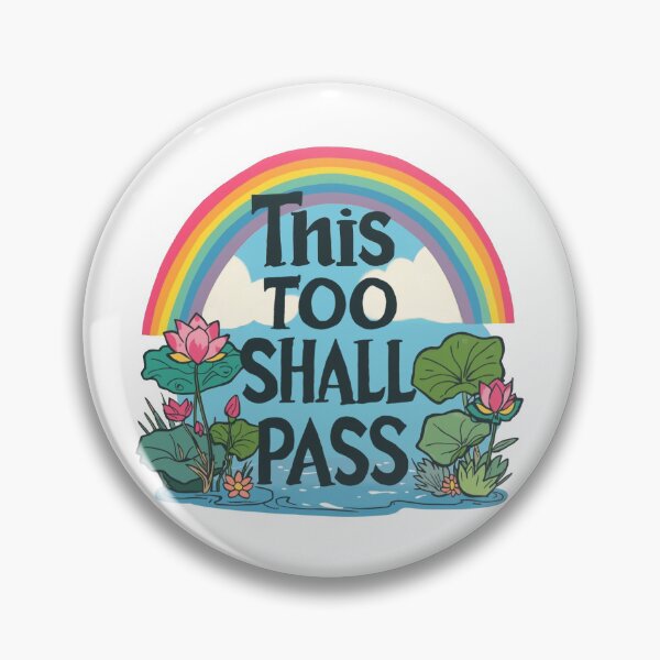 Item preview, This Too Shall Pass - Artistic Lotus Design designed and sold by ZenPaths.