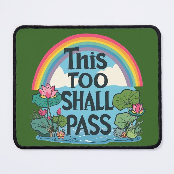Item preview, This Too Shall Pass - Artistic Lotus Design designed and sold by ZenPaths.
