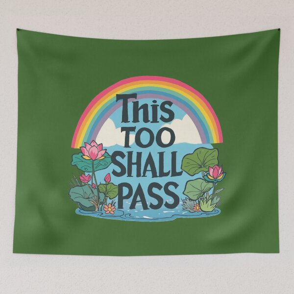 Item preview, This Too Shall Pass - Artistic Lotus Design designed and sold by ZenPaths.