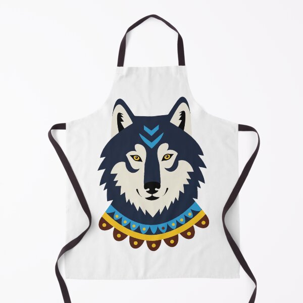 Item preview, Tribal style wolf head designed and sold by Design4uStudio.