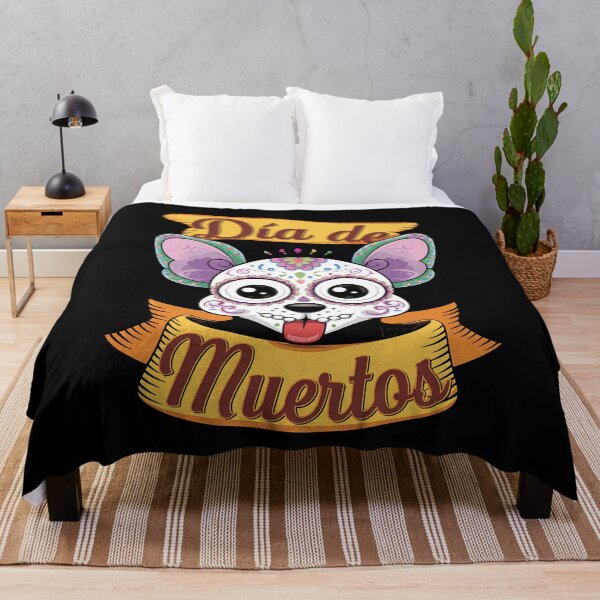 Item preview, Dia de Muertos Sugar Skull Cat designed and sold by sandrahofer-art.