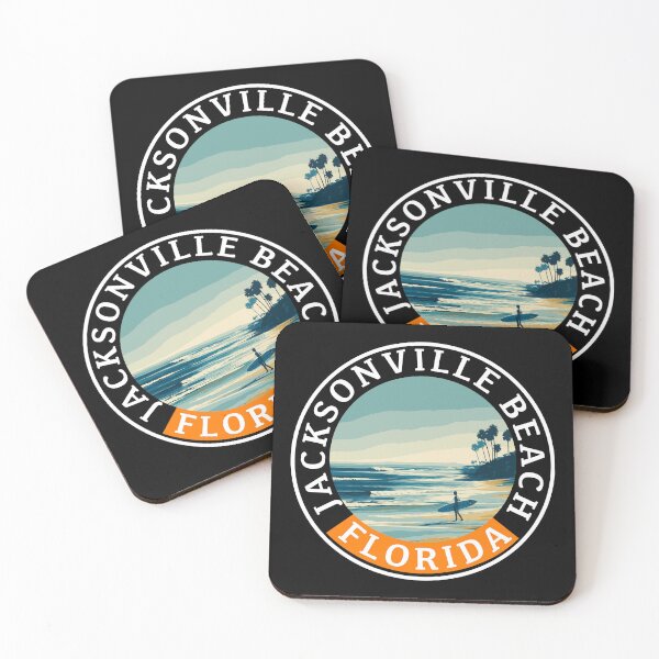 Item preview, Jacksonville Beach - Florida (with White Lettering) designed and sold by VelvetRoom.