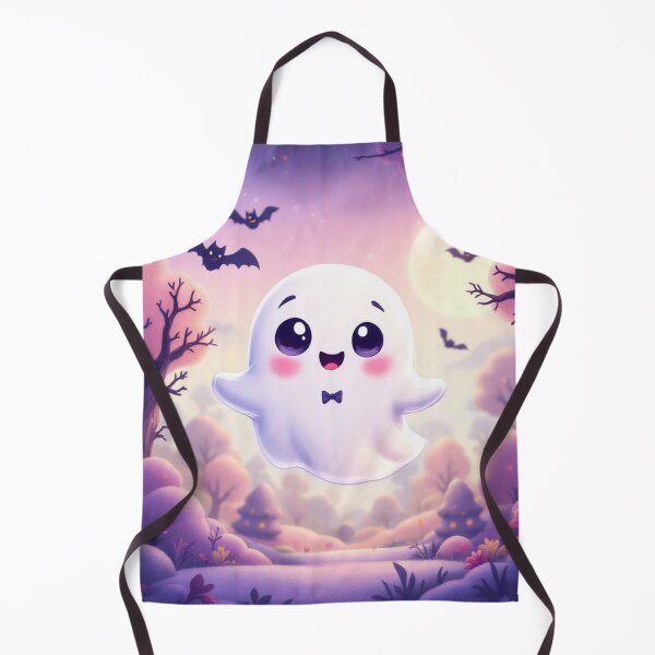 Item preview, Chibi Cute Ghost in Pastel Haunted Forest Illustration, Kawaii designed and sold by Ani-24.