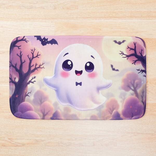 Item preview, Chibi Cute Ghost in Pastel Haunted Forest Illustration, Kawaii  designed and sold by Ani-24.