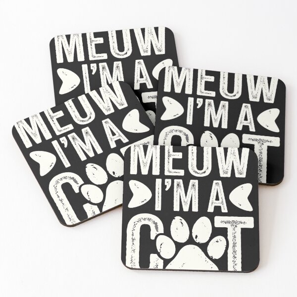Item preview, Meow I’m A Cat Funny Design designed and sold by sandrahofer-art.