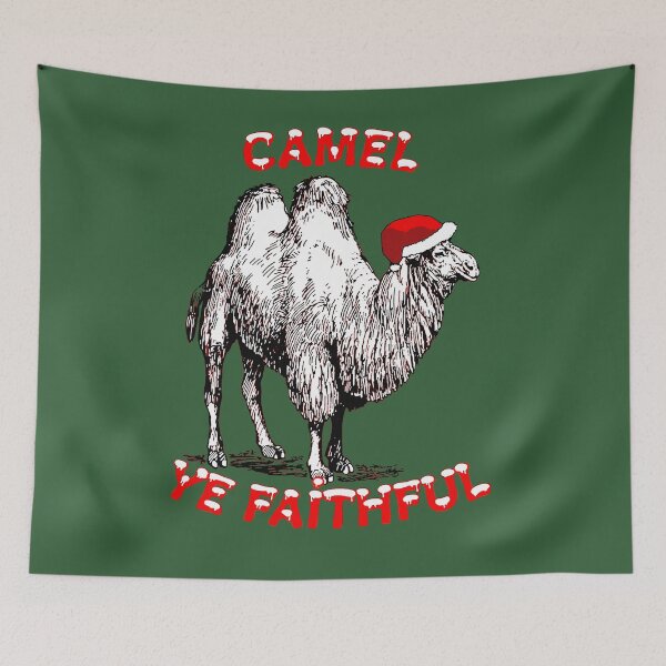 Item preview, Camel Ye Faithful Fun Pun Holiday Design designed and sold by taiche.
