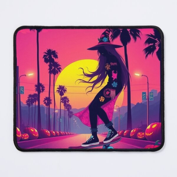 Item preview, Pastel Goth Witch Skateboarding Retro Halloween Sunset T-Shirt designed and sold by ArmaanArts.