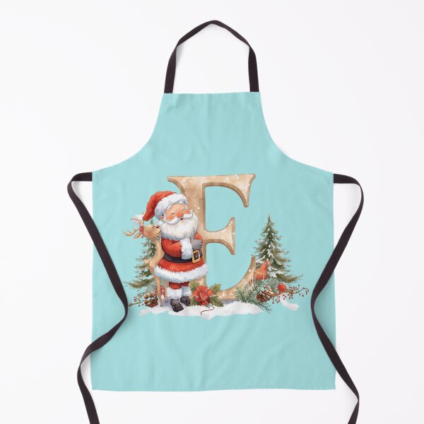 Item preview, Cute Santa & Reindeer Monogram Letter E – Festive Christmas Holiday Decor & Gift Idea designed and sold by AmenAlways.