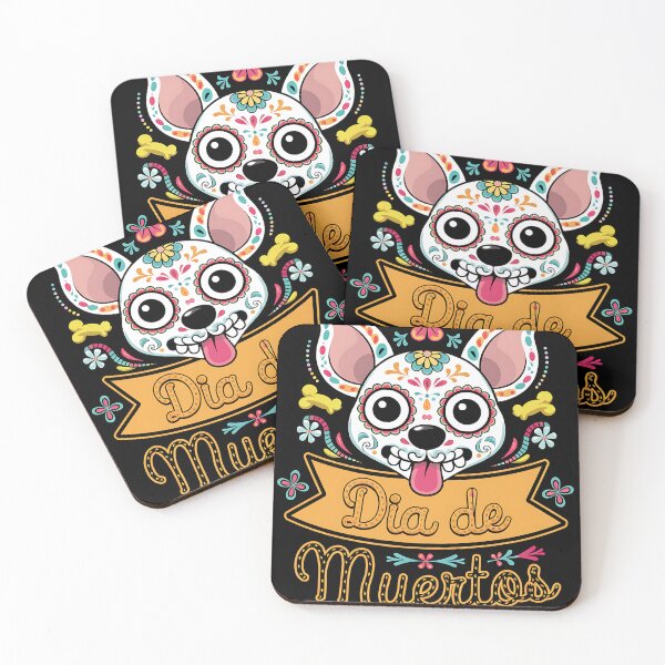 Item preview, Dia de Muertos Cat Skull Art designed and sold by sandrahofer-art.