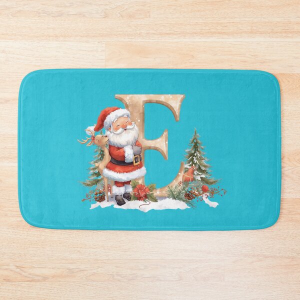 Item preview, Cute Santa & Reindeer Monogram Letter E – Festive Christmas Holiday Decor & Gift Idea designed and sold by AmenAlways.