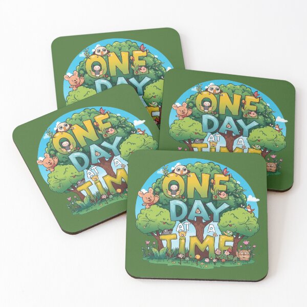Item preview, One Day At A Time - Whimsical Animals designed and sold by ZenPaths.