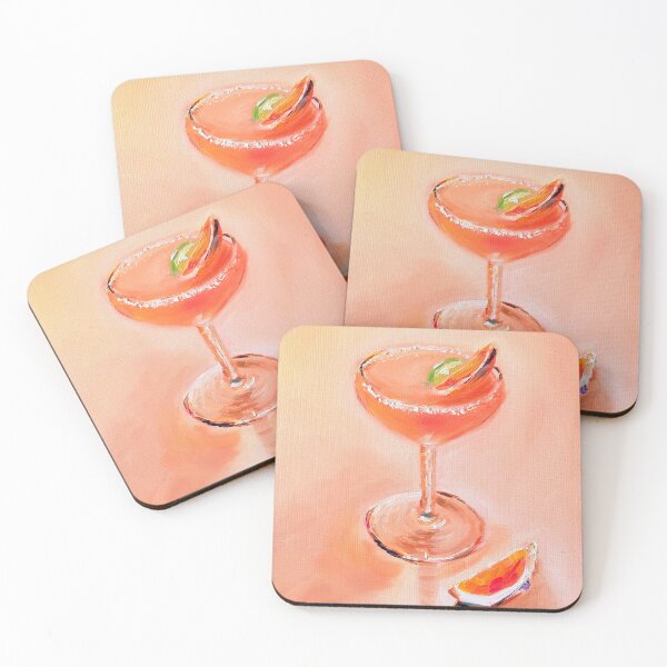 Item preview, Summer Cocktail Oil Painting designed and sold by emilyrosealcockart.