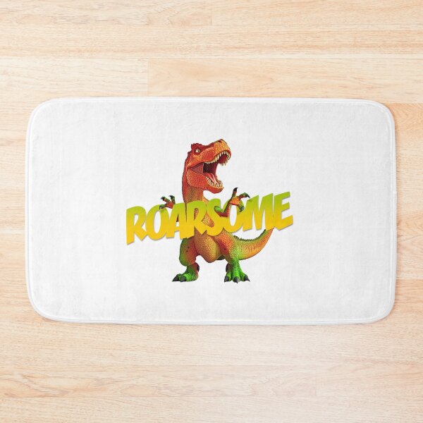 Item preview, ROARSOME roaring orange t-rex designed and sold by IssyMachine.