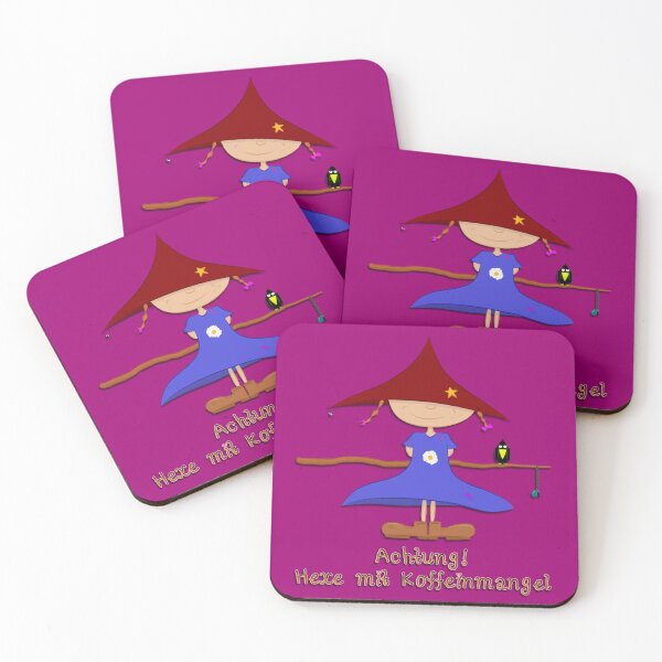 Item preview, Attention! Witch with caffeine deficiency designed and sold by KD das Lama.