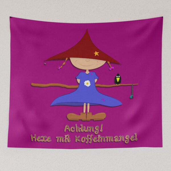 Item preview, Attention! Witch with caffeine deficiency designed and sold by KD das Lama.
