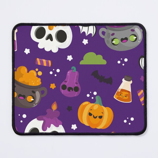 Item preview, Halloween Pattern with Cauldrons, Ghosts & Pumpkin Smiles designed and sold by NicolaZhukov.