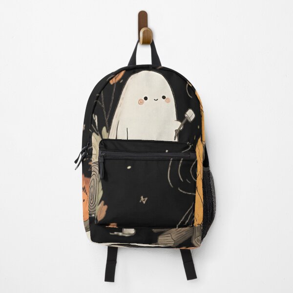 Item preview, Cute Ghost Campfire Shirt – Cozy Autumn Halloween Kawaii Tee designed and sold by Dawesgew.