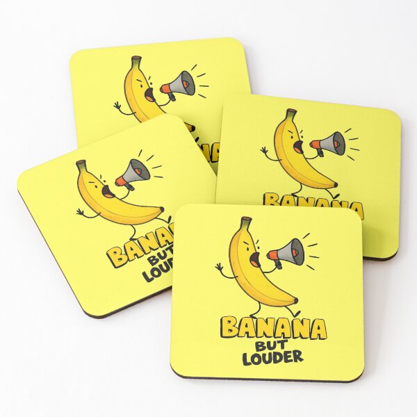 Item preview, Banana But Louder – Funny Megaphone Sticker designed and sold by UnpeelMeArt.