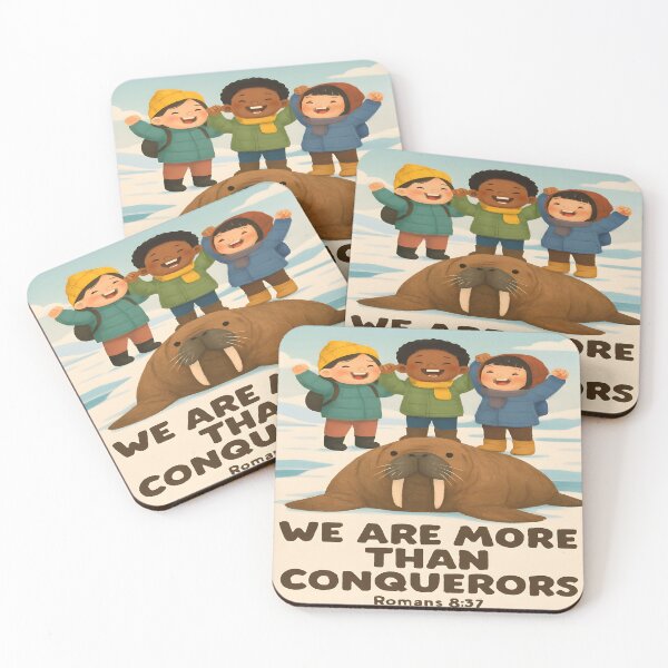 Item preview, “More Than Winners With Jesus”  designed and sold by vineartstudio.