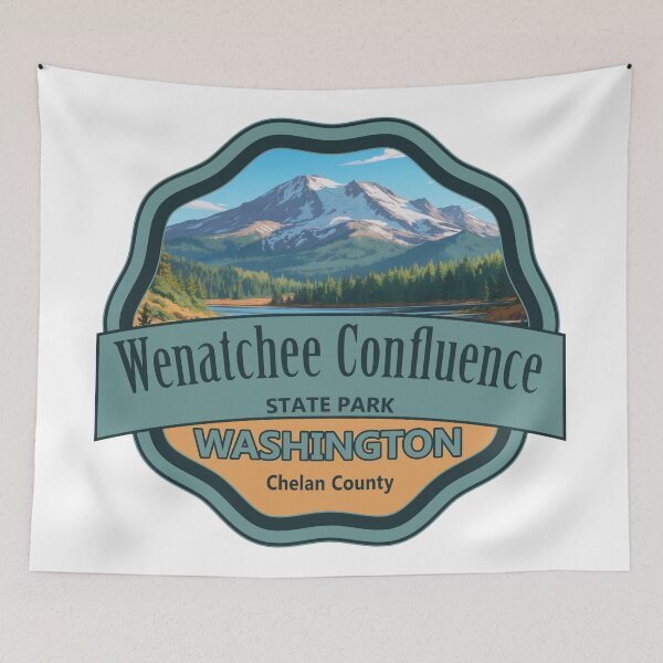 Item preview, Wenatchee Confluence State Park, Chelan County, Washington designed and sold by Wanderful-roads.