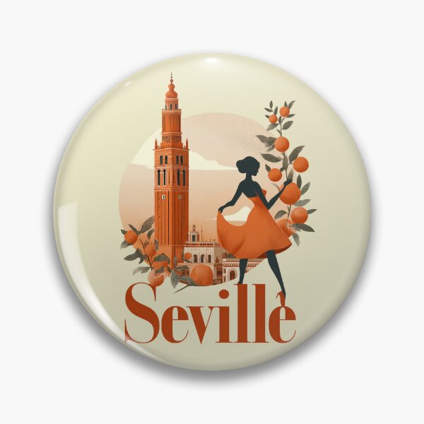 Item preview, Seville Spain – Giralda, Flamenco & Orange Design designed and sold by Meiersbeste.
