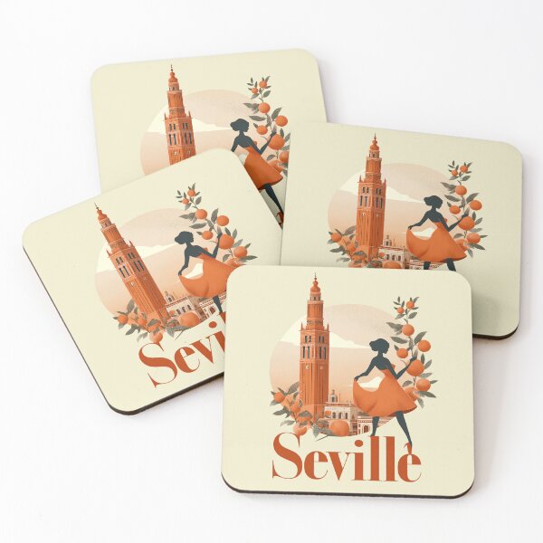Item preview, Seville Spain – Giralda, Flamenco & Orange Design designed and sold by Meiersbeste.
