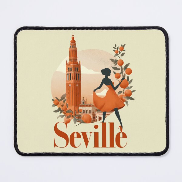 Item preview, Seville Spain – Giralda, Flamenco & Orange Design designed and sold by Meiersbeste.
