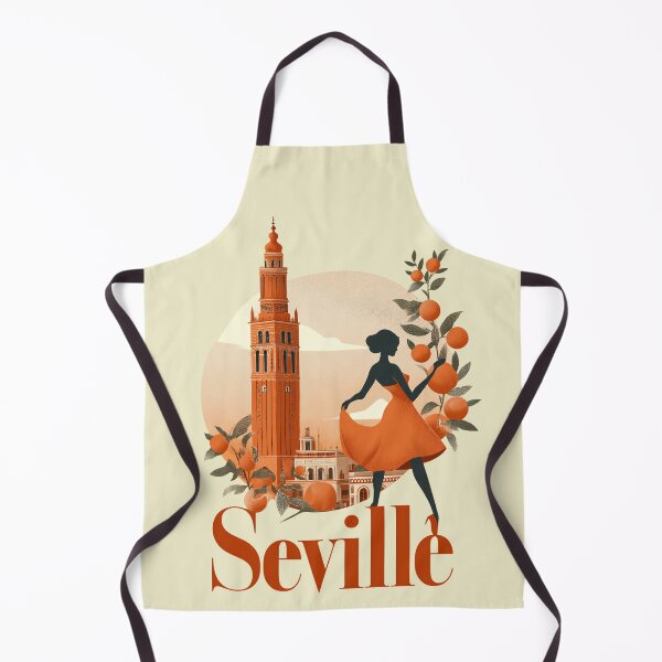 Item preview, Seville Spain – Giralda, Flamenco & Orange Design designed and sold by Meiersbeste.