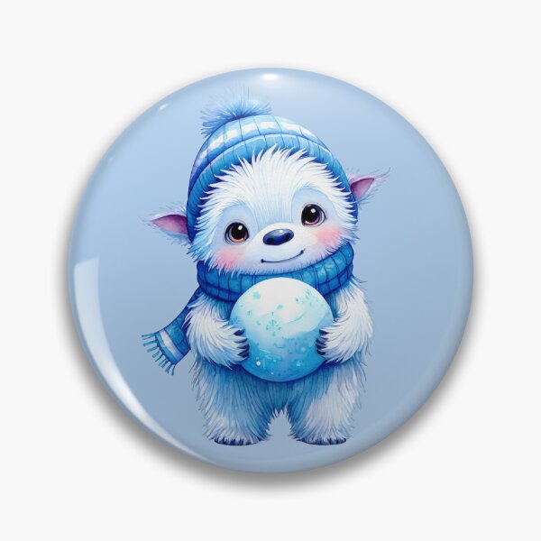Item preview, Cute Baby Yeti | Winter Cryptid Collectible Art designed and sold by Ombrya.