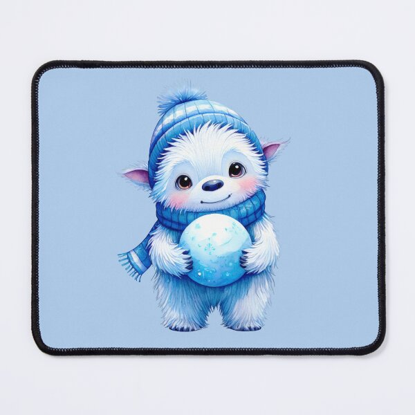 Item preview, Cute Baby Yeti | Winter Cryptid Collectible Art designed and sold by Ombrya.