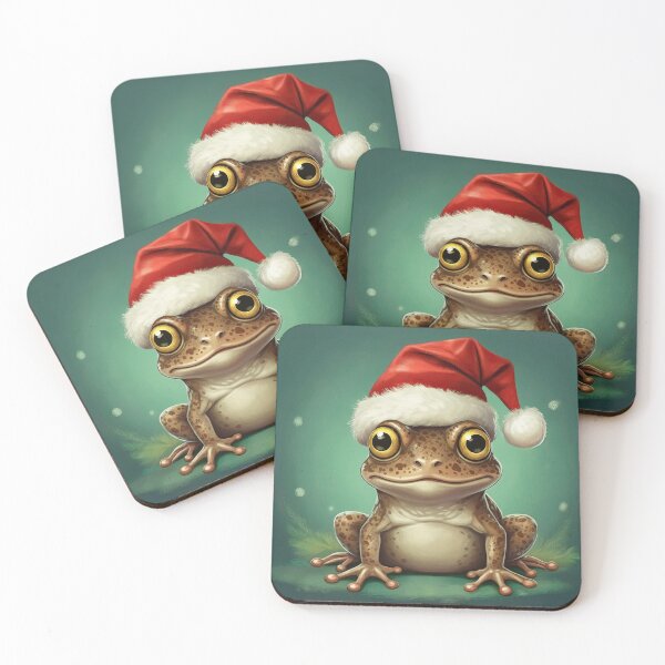 Item preview, The Fen-Whisperer | Whimsical Christmas Frog Art designed and sold by Englandbear.