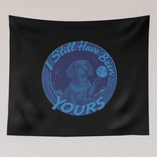 Item preview, Dachshund Under Moonlight With Loving Quote designed and sold by e-camelleone.